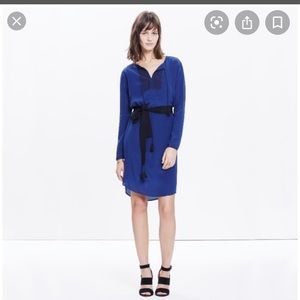 Bundle 3 for $30 madewell blue silk embroidered dress xs